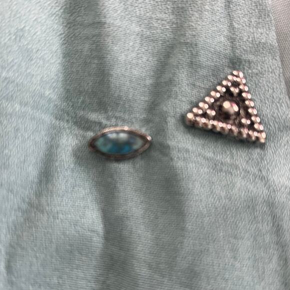 Vintage Hampton Western Prairie Style Vest with Turquoise Silver Accents-Size 12 - Picture 5 of 9